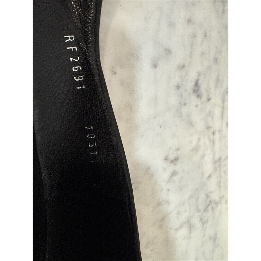 Tory Burch Calf Leather Sally Wedge Leopard Print Round Toe Heel Sz 6 Maybe - Picture 10 of 12